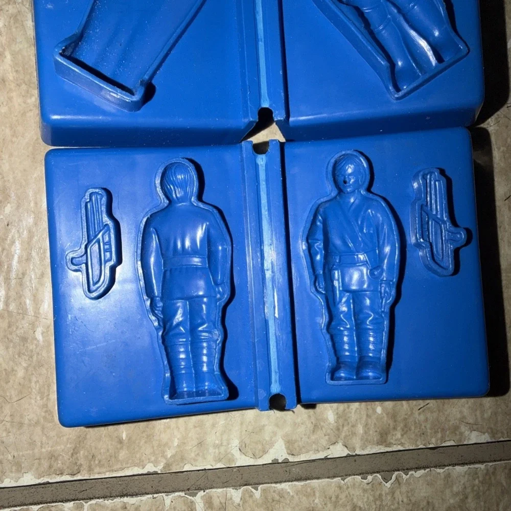 Vtg STAR WARS 78 Play Doh Mold SET DARTH VADER LUKE SKYWALKER PRINCESS LEIA R2D2